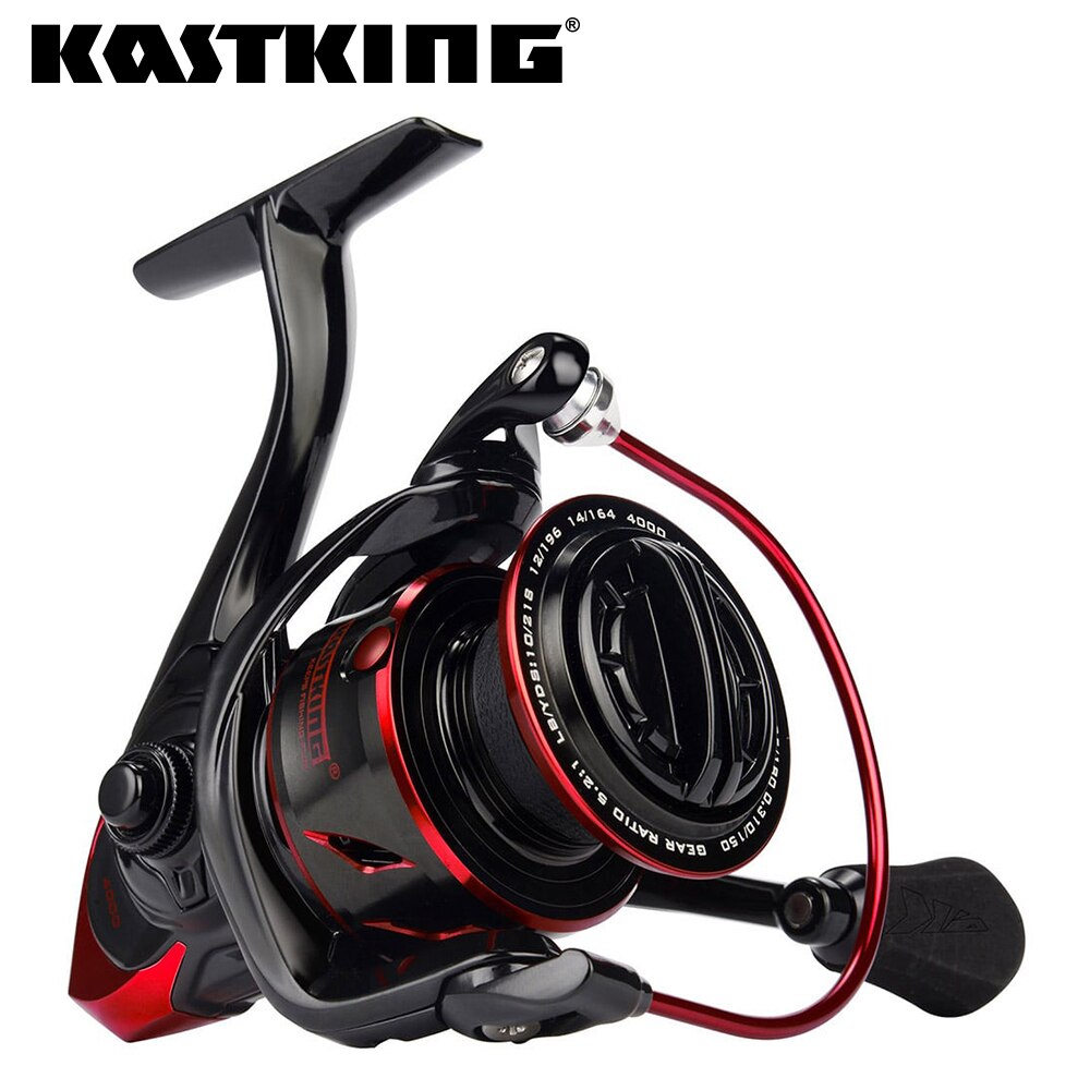 Kastking Reel Zephyr - KastKing-Sharky III Spinning Reel, durável Metal